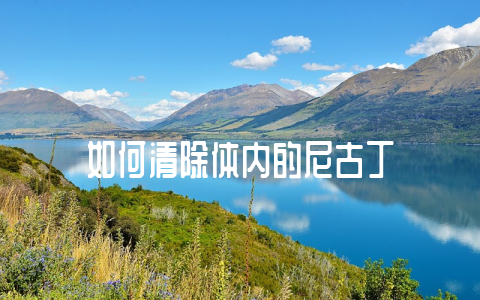 如何清除体内的尼古丁-不戒烟