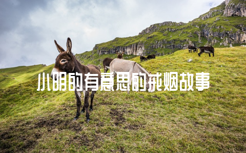 小明的有意思的戒烟故事-不戒烟