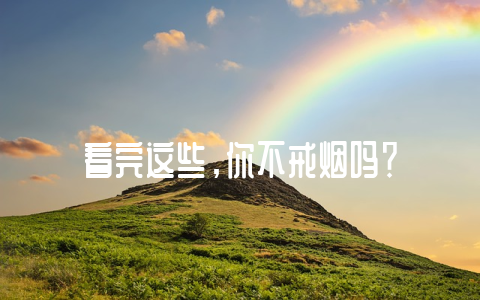 看完这些，你不戒烟吗？-不戒烟